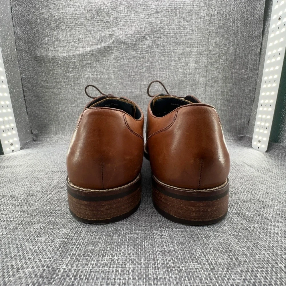 Cole Haan Lenox Hill Split-Toe Oxfords Mens 12M British Tan Leather Dress Shoes